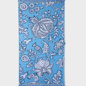 Floral Vines Beach Towel Blue - Roller Rabbit x Target